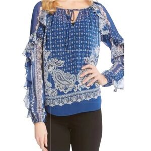 EUC Karen Kane Ruffle Sleeves Blouse (GMH-D-1)